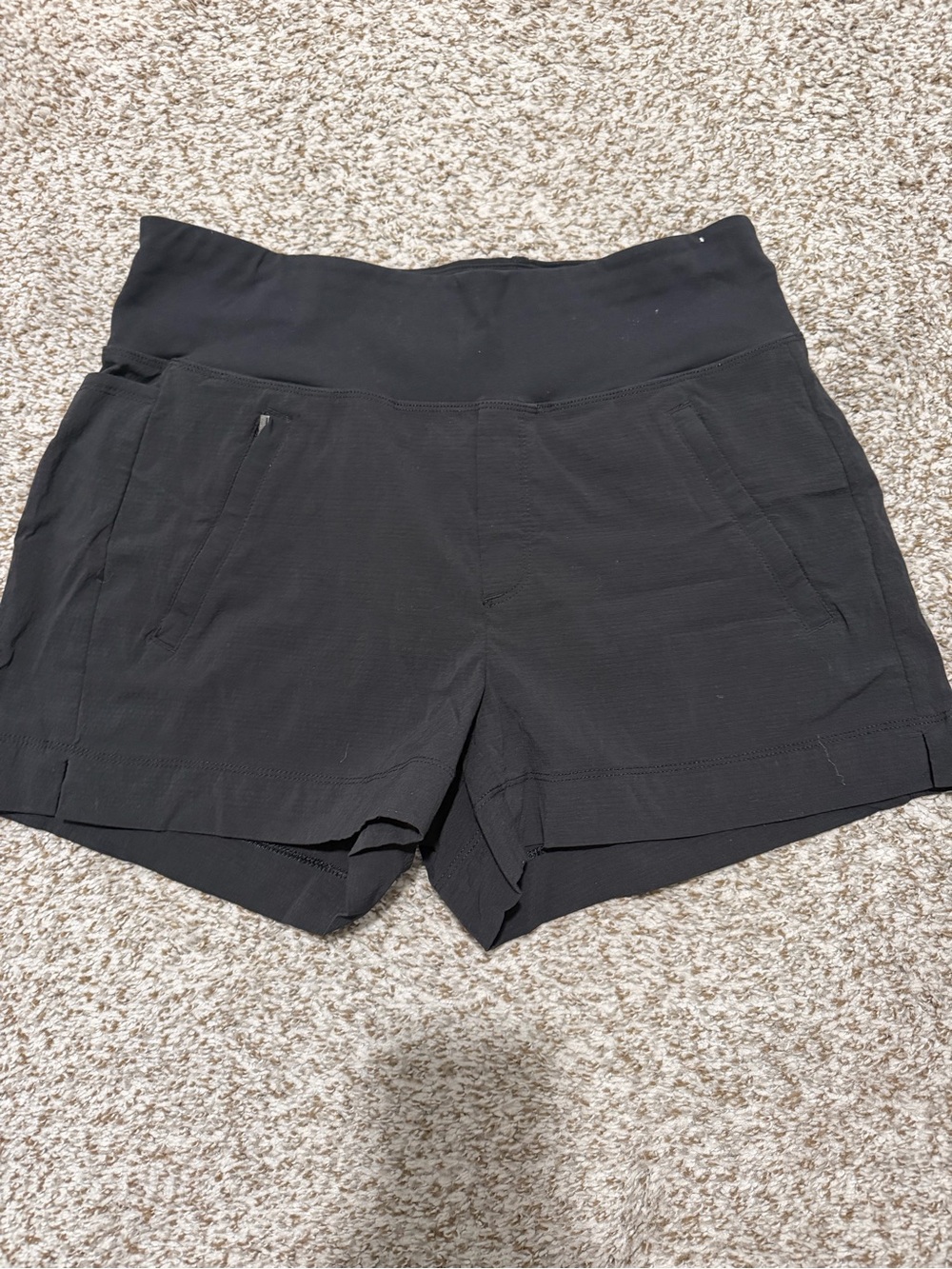 Athleta Black Women's Athletic Shorts with Wide Waistband
